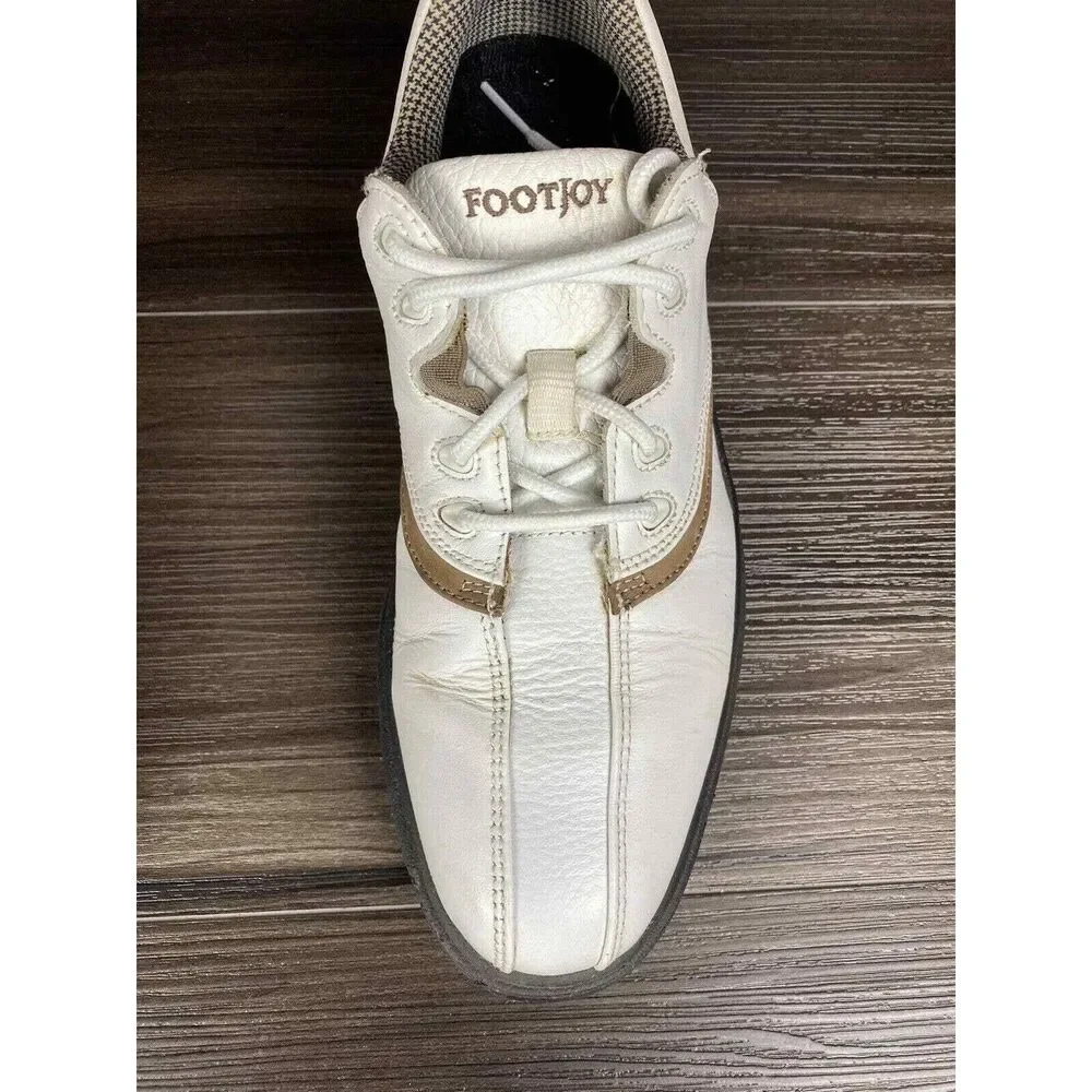 FootJoy Golf Shoes Women's Size‎ White/Beige 98315 7.5 Narrow